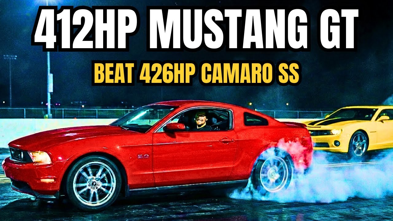 412HP MUSTANG 5.0 Beat 426HP CAMARO SS?! Less Power Won
