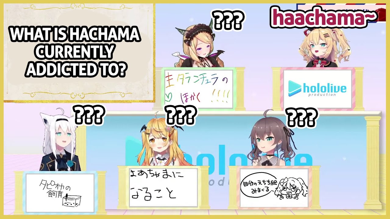 Gen 1 Members try to guess what Haachama is Addicted to