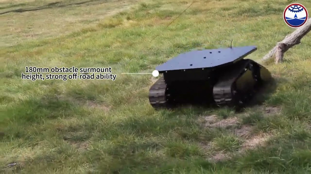Remote control intelligent electric rubber tracked carrier safari 880T platform #robotics
