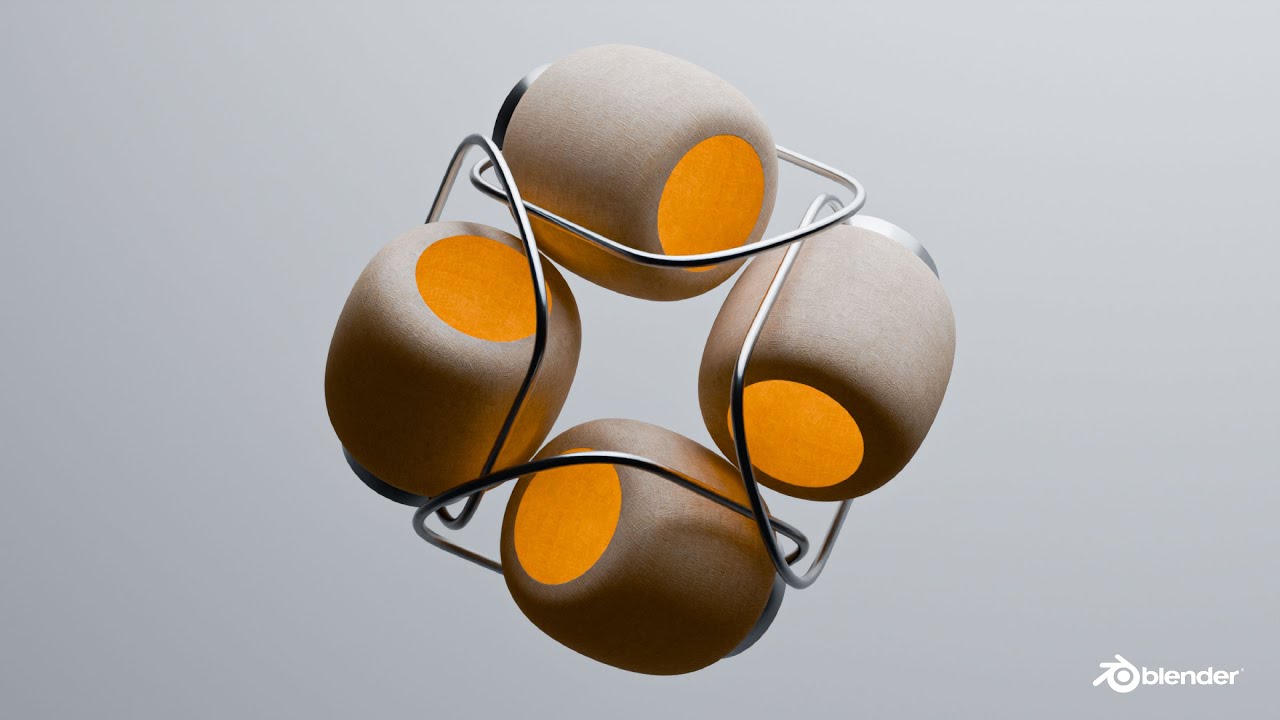 Make a Minimalist Lamp Otus by Todus in Blender 4.2 | Blender tutorial beginner