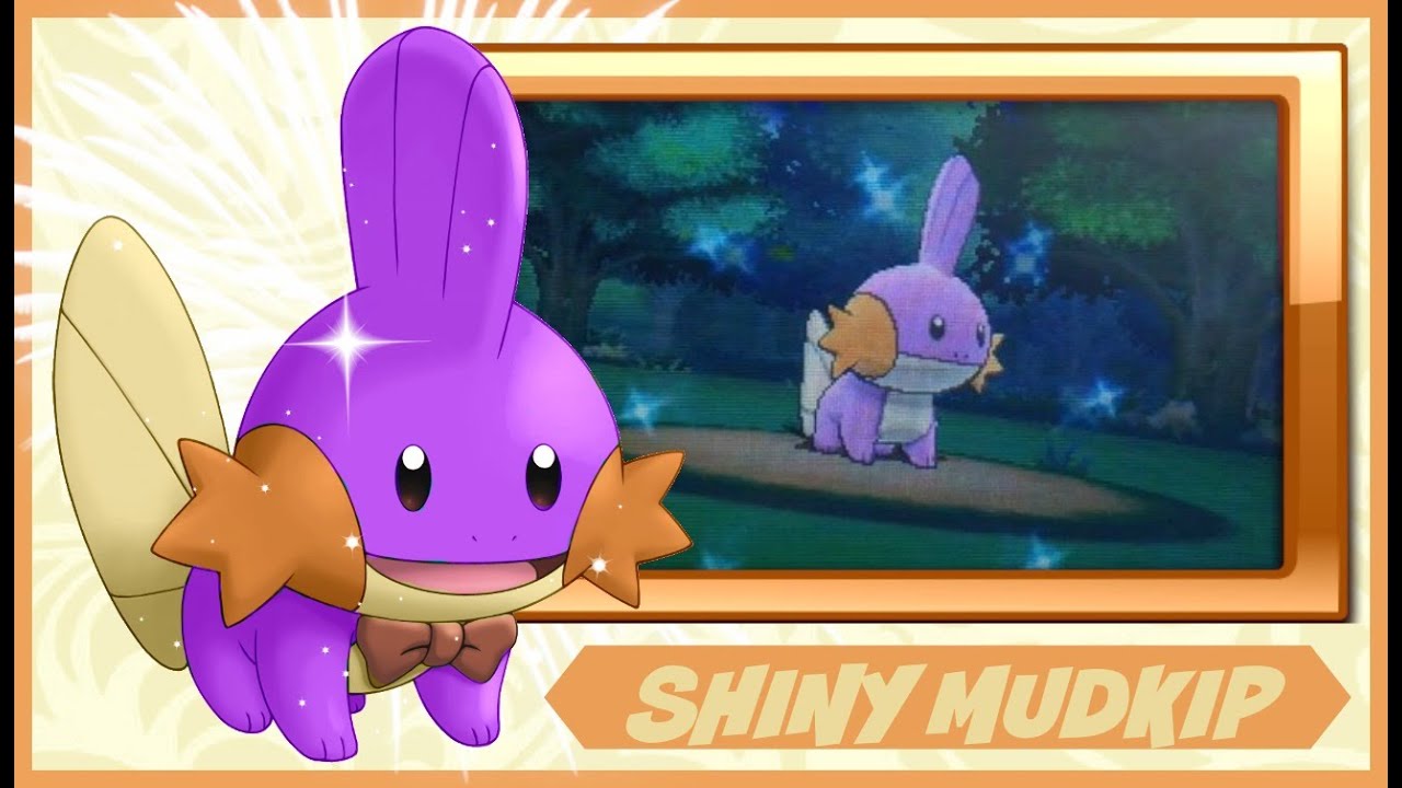 Live Shiny Mudkip, only 106 SRs, Alpha Sapphire.