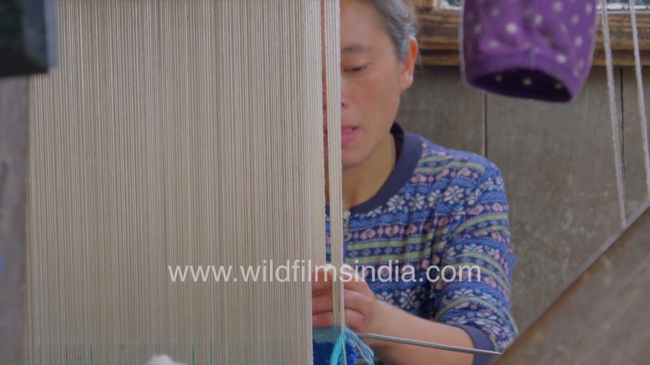 Tibetan women working at the wool spinning centre in Darjeeling
