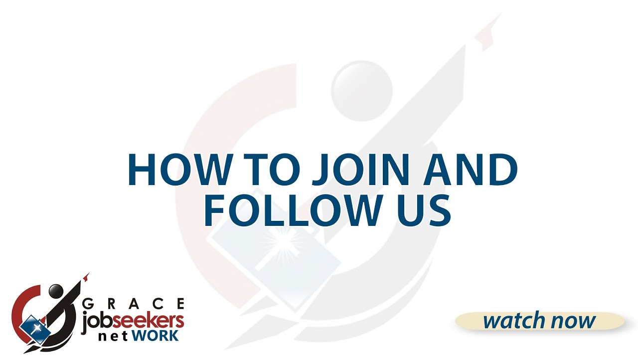 Grace Job Seekers NetWORK - Connect & join us