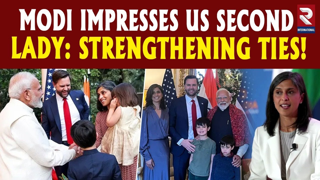 JD Vance's Wife's Funny Story On Her Kids' Reaction To PM Modi In India | Usha Vance | Trump | RTV