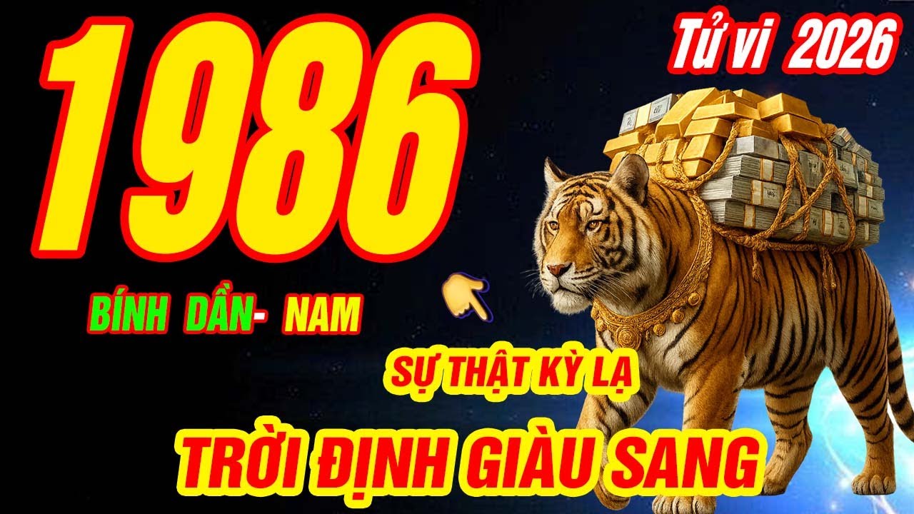 Tử Vi tuổi BÍNH DẦN 1968 Nam mạng năm 2026 CƠ DUYÊN TRỜI ĐỊNH PHÚC LỚN LẮM CỰC GIÀU CÓ- Tử vi 2026