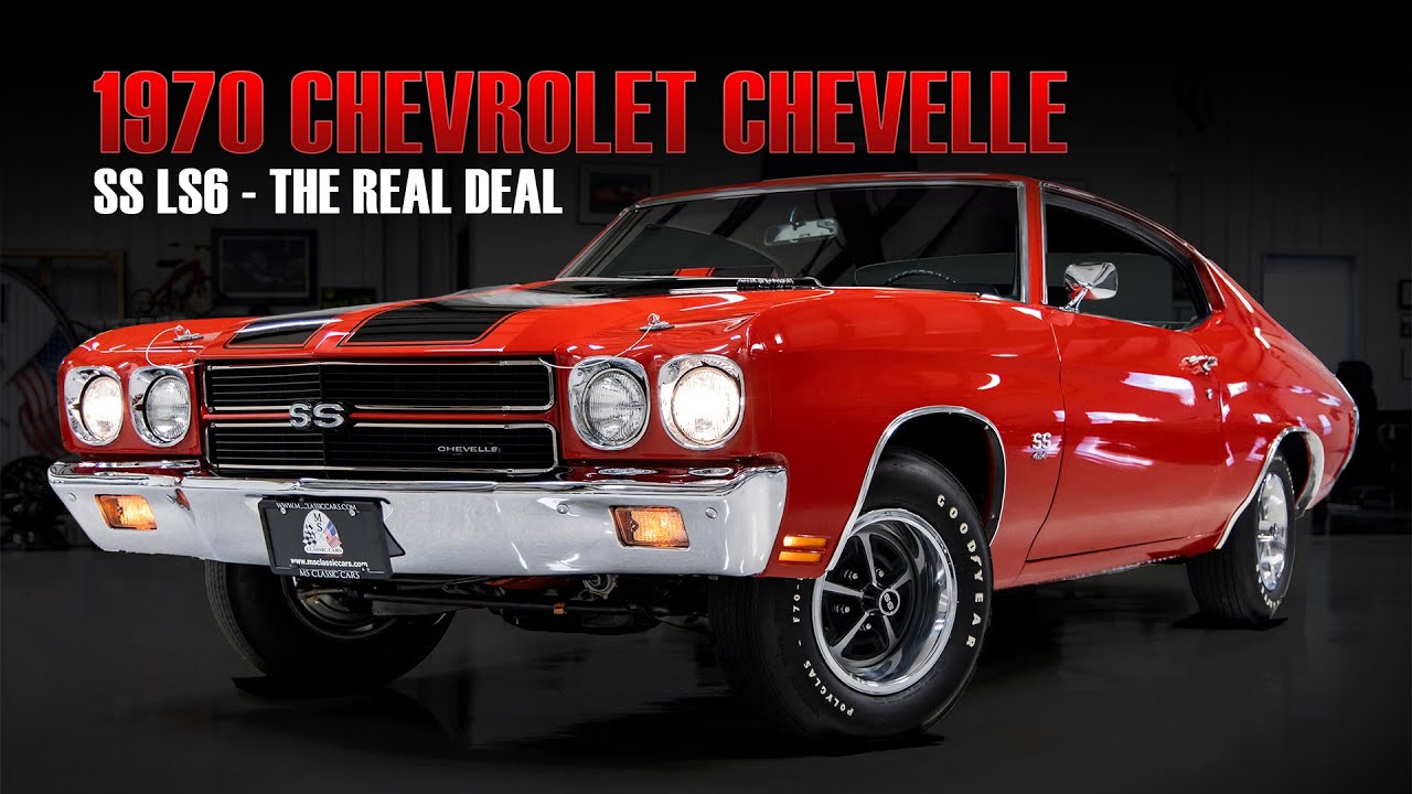 ORIGINAL MATCHING NUMBERS LS6! 1970 Chevrolet Chevelle SS LS6 - The Ultimate LS6