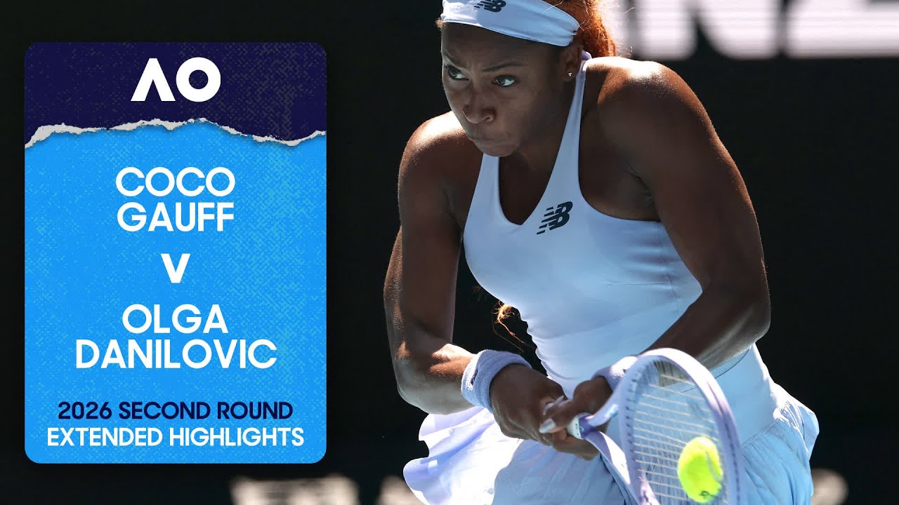 Coco Gauff v Olga Danilovic Extended Highlights | Australian Open 2026 Second Round