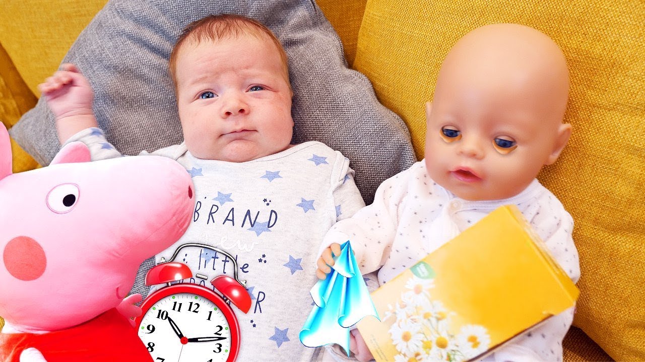 Spiel mit Baby Born - Mamas Schule mit Peppa Wutz - 3 Kindervideos am Stück