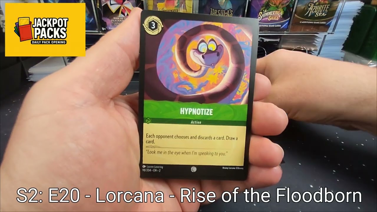 S2: E20 - Lorcana Enchanted Iconic Card Hunt - Rise of the Floodborn Booster Pack Expansion Opening