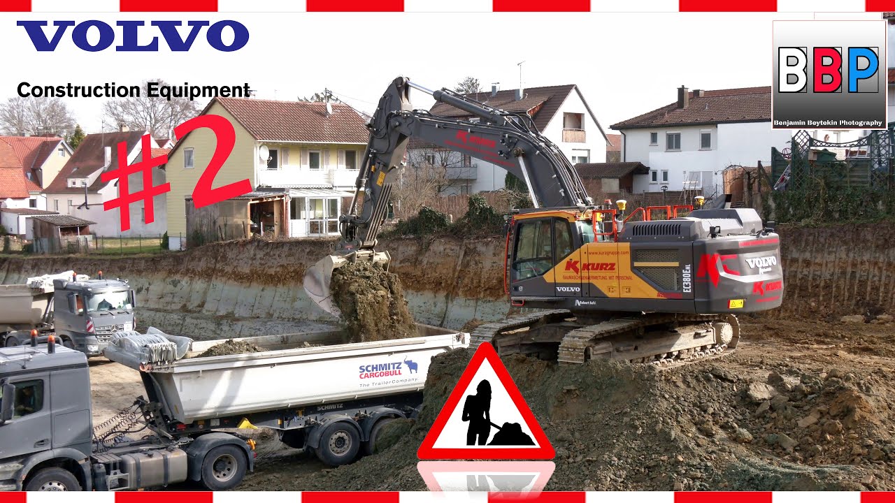 VOLVO EC380E & Volvo, DAF, MAN, Mercedes Trucks, Sachsenheim, Germany, 26.02.2021 #2