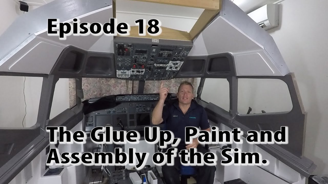 737 Sim Build - The Glue Up, Paint & Assembly of the Sim 18