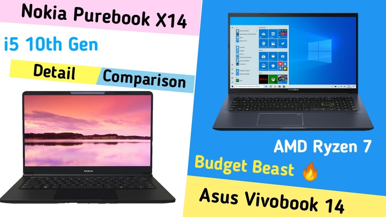 Nokia Purebook X14 vs Asus Vivobook 14 | All Rounder Budget Beast 🔥