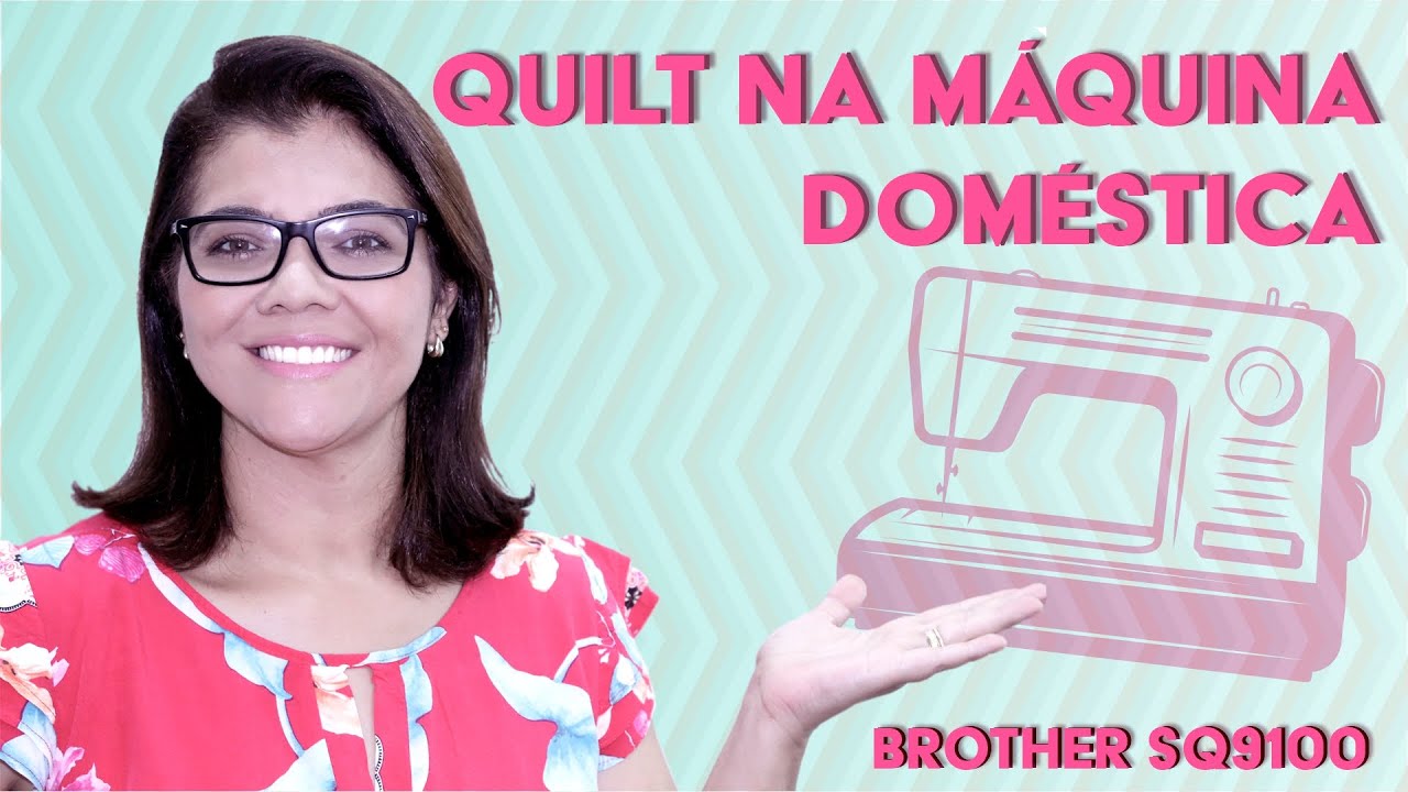 QUILT  COM PONTO DECORATIVO NA MÁQUINA DOMÉSTICA