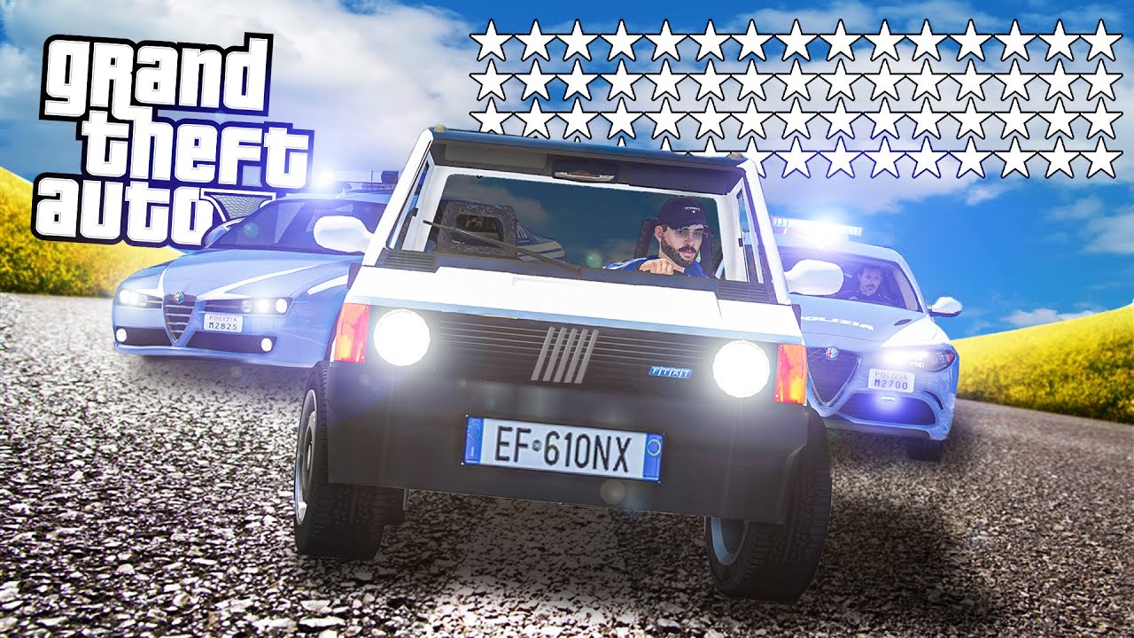 SCAPPARE da *53 STELLE* di POLIZIA su GTA 5! 🌟 [Sfida Impossibile]