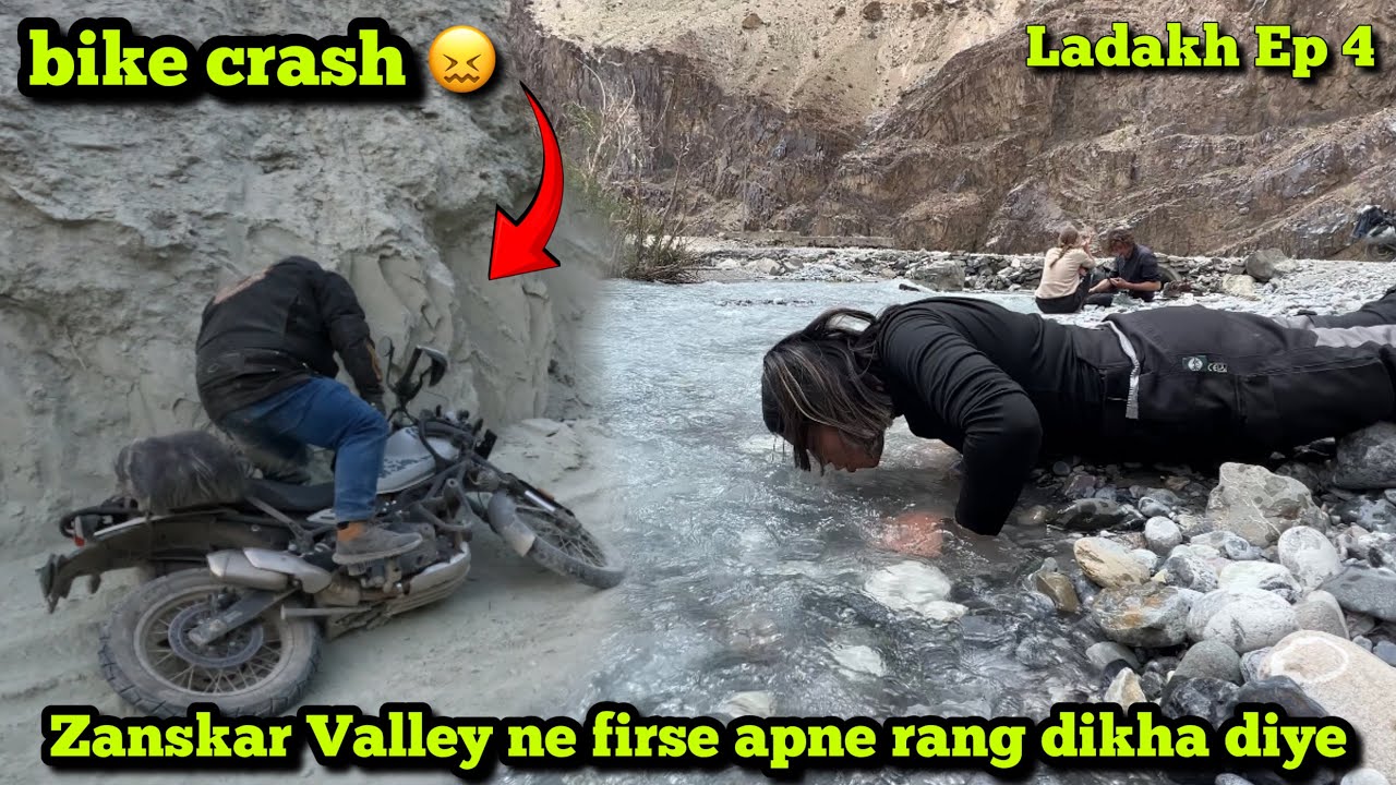 Bike firse Crash hogyi Zanskar me 😦 | Padum to Leh | Ladhak Ride Ep 4