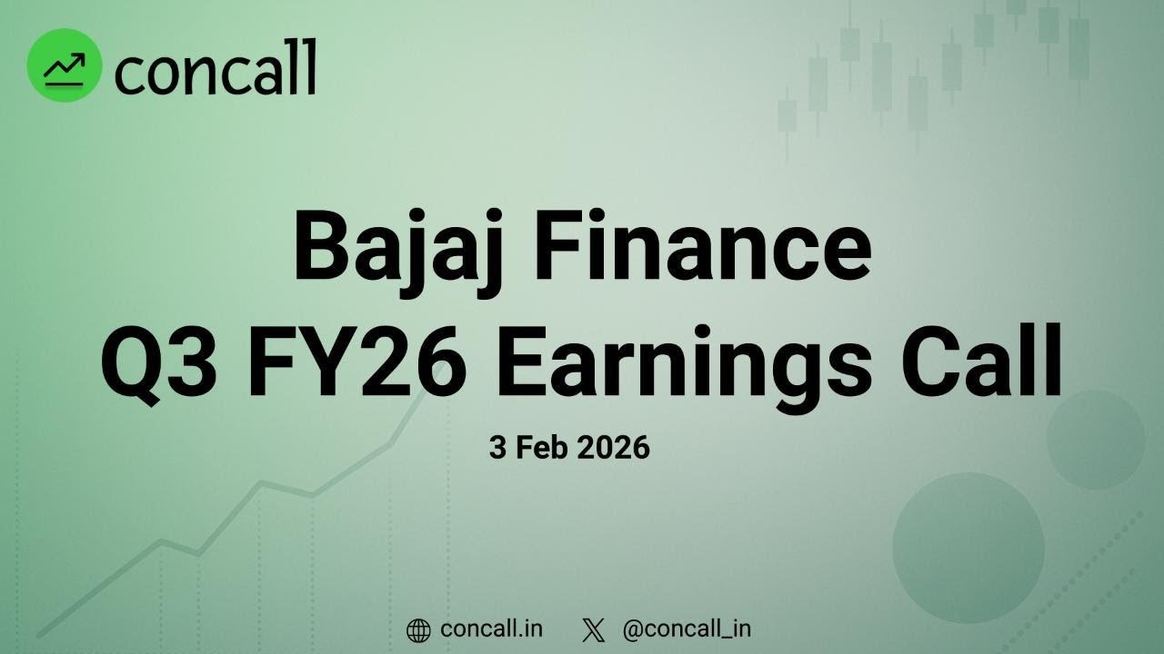 Bajaj Finance Q3 FY26 Earnings Conference Call | Concall.in