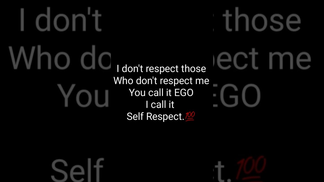 There is a thin line between EGO and SELF RESPECT #quotes #youtubeshorts #foryou #explore#motivation