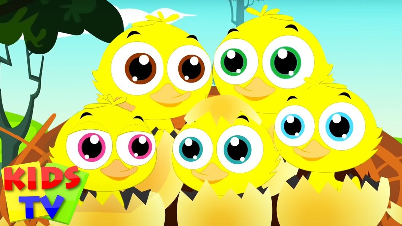 Five Little Duck Went Swimming One Day, Nursery Rhymes for Kids