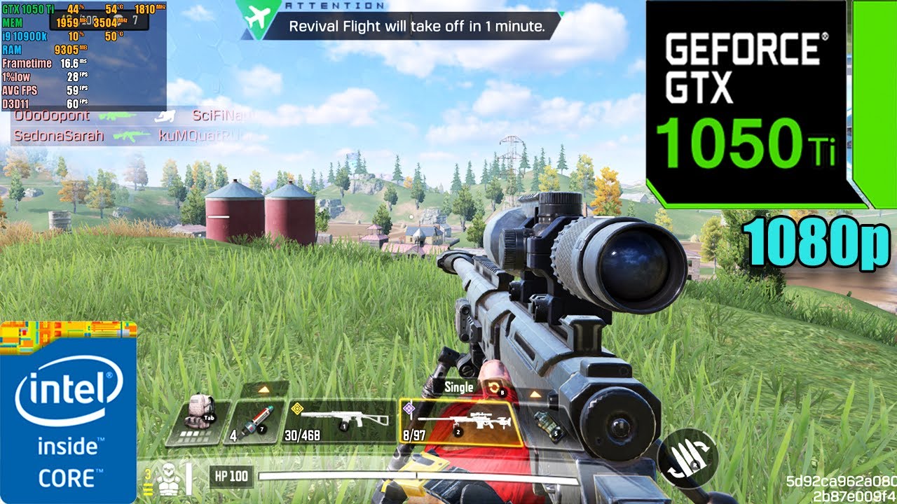 Call of Duty : Mobile Battle Royale | GTX 1050 Ti 4GB + i9 10900K ( Maximum Settings )