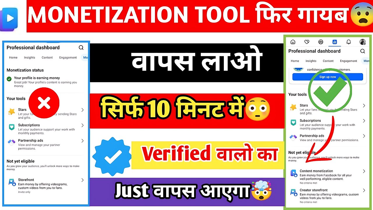 Content Monetization Not Showing In Facebook Problem Solved | Monetization Tool Not Showing 