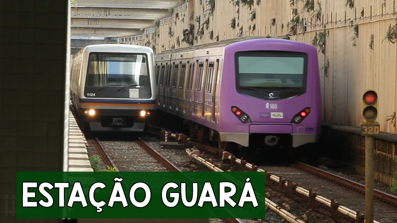 Metrô DF | Movimentação de trens na estação Guará