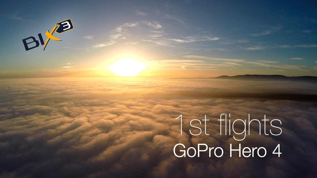1st Flights GoPro Hero 4 Black | Bixler 3 RC Plane | FPV