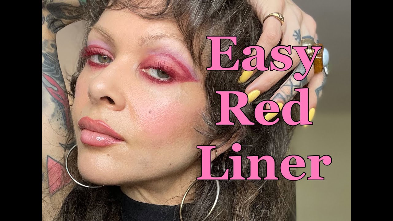 Red Cut Crease Eyeshadow Tutorial for Beginners. Purple and Red Eyeshadow Tutorial.
