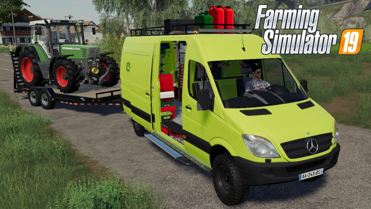 FS19 - Mercedes-Benz Sprinter - SERVICE CAR - NEW CAR MOD for Farming Simulator 2019 ROLEPLAY
