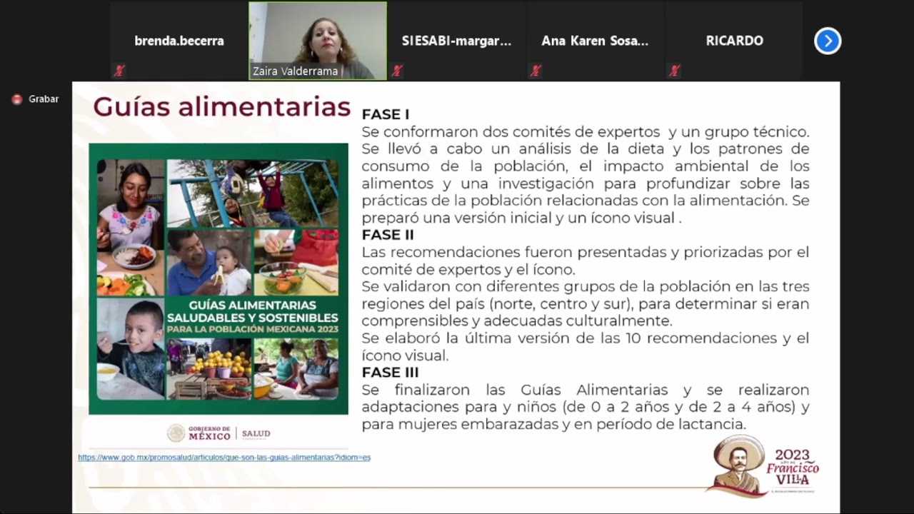 Guias alimentarias saludables y sostenibles para la población Mexicana
