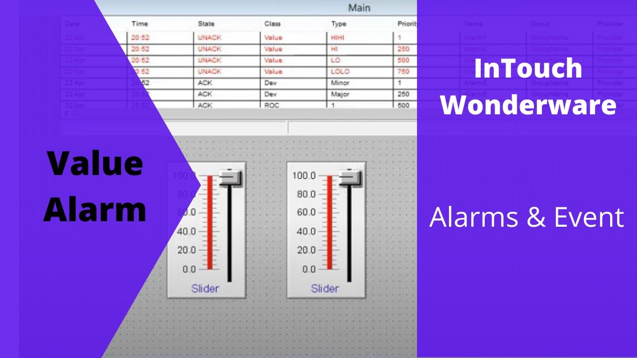 InTouch SCADA : Alarm Tutorial For Beginners Part 1