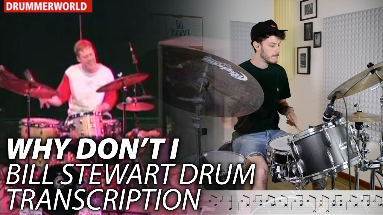 Bill Stewart Why Don't I Drum Transcription played by Fabio De Angelis