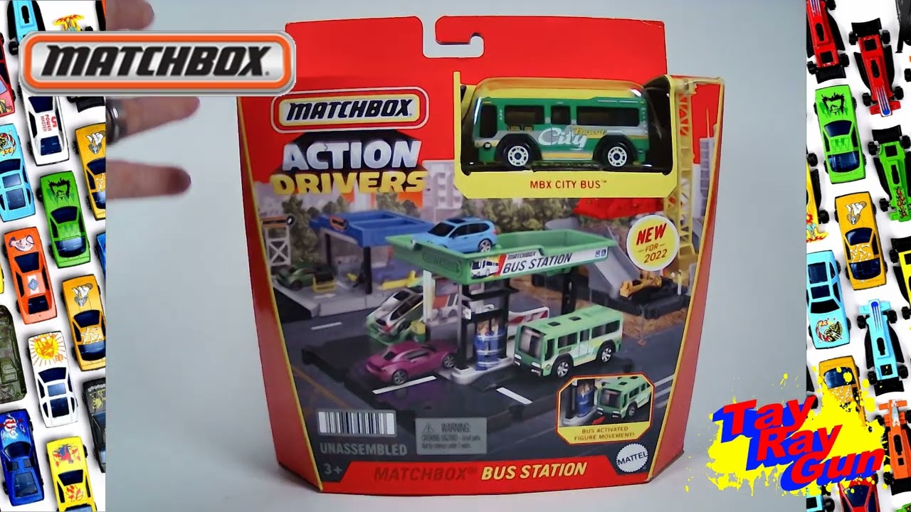 Wonderful Wheels Wednesday- Episode 39: Matchbox: Action Drivers- Bus Station toy opening & review!!