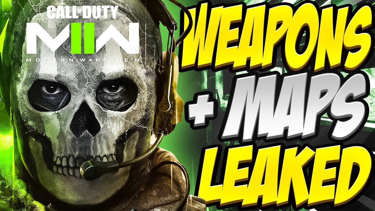 LEAKED WEAPONS AND MAPS FOR CALL OF DUTY MODERN WARFARE 2