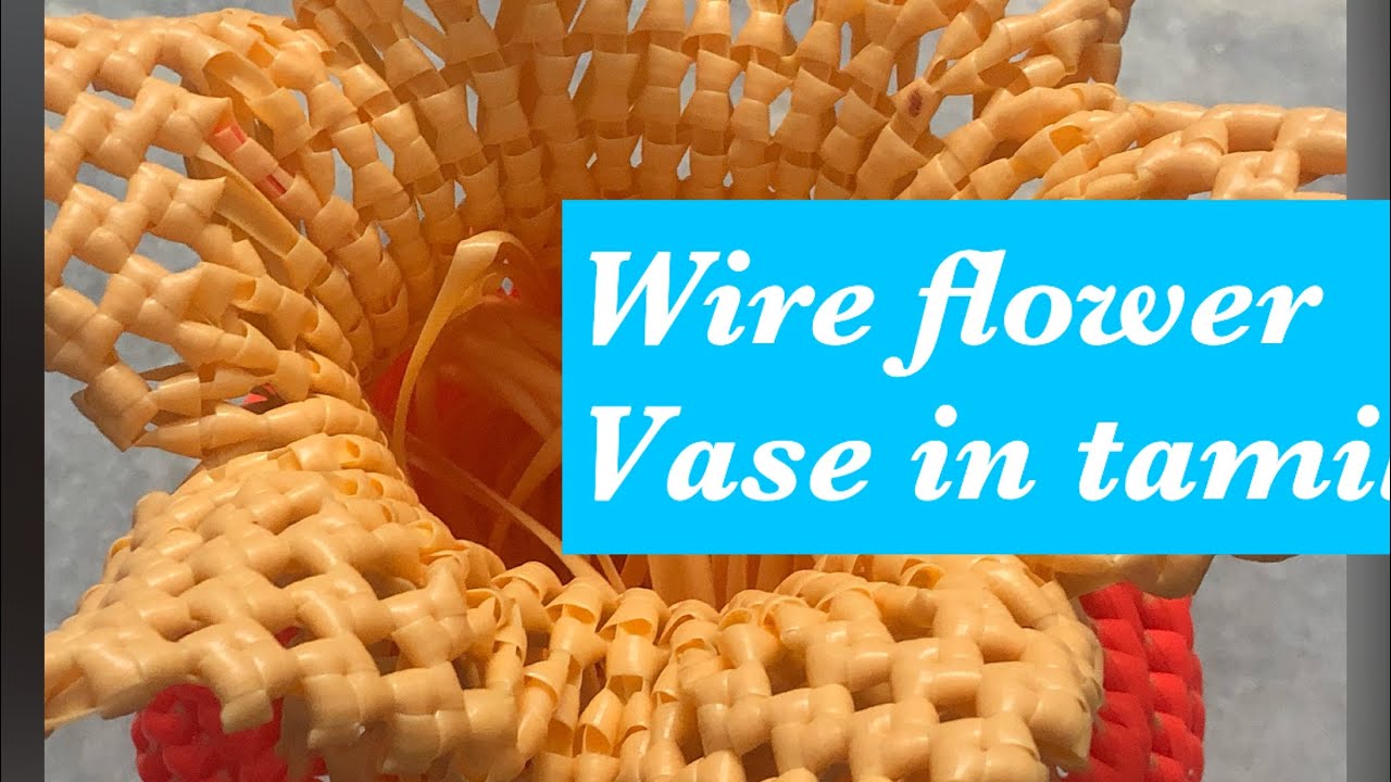 How to make wire flower vase step by step for beginners in tamil/இன்றைய மகத்துவம்