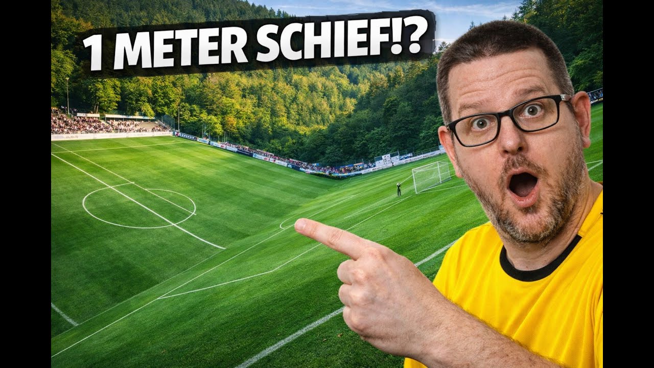 Dreisamstadion Freiburg – altes SC Freiburg Stadion mit 1m Gefälle