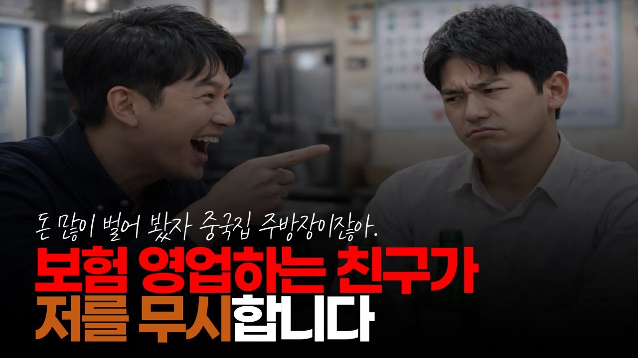 (※시청자댓글) 중식당 주방장으로 월 700 버는데 보험 영업하는 친구가 저를 무시합니다. #직업무시 #보험영업 #영업하는친구