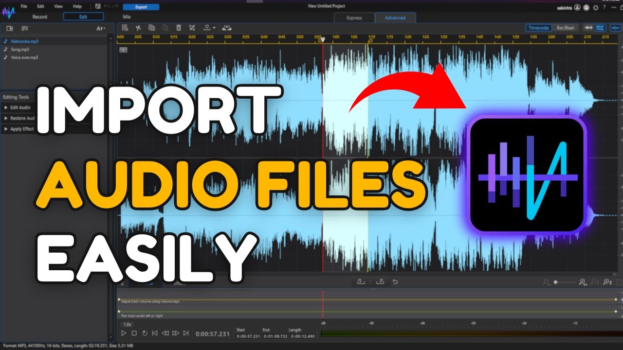 How to Import Audio Files into AudioDirector 2025?