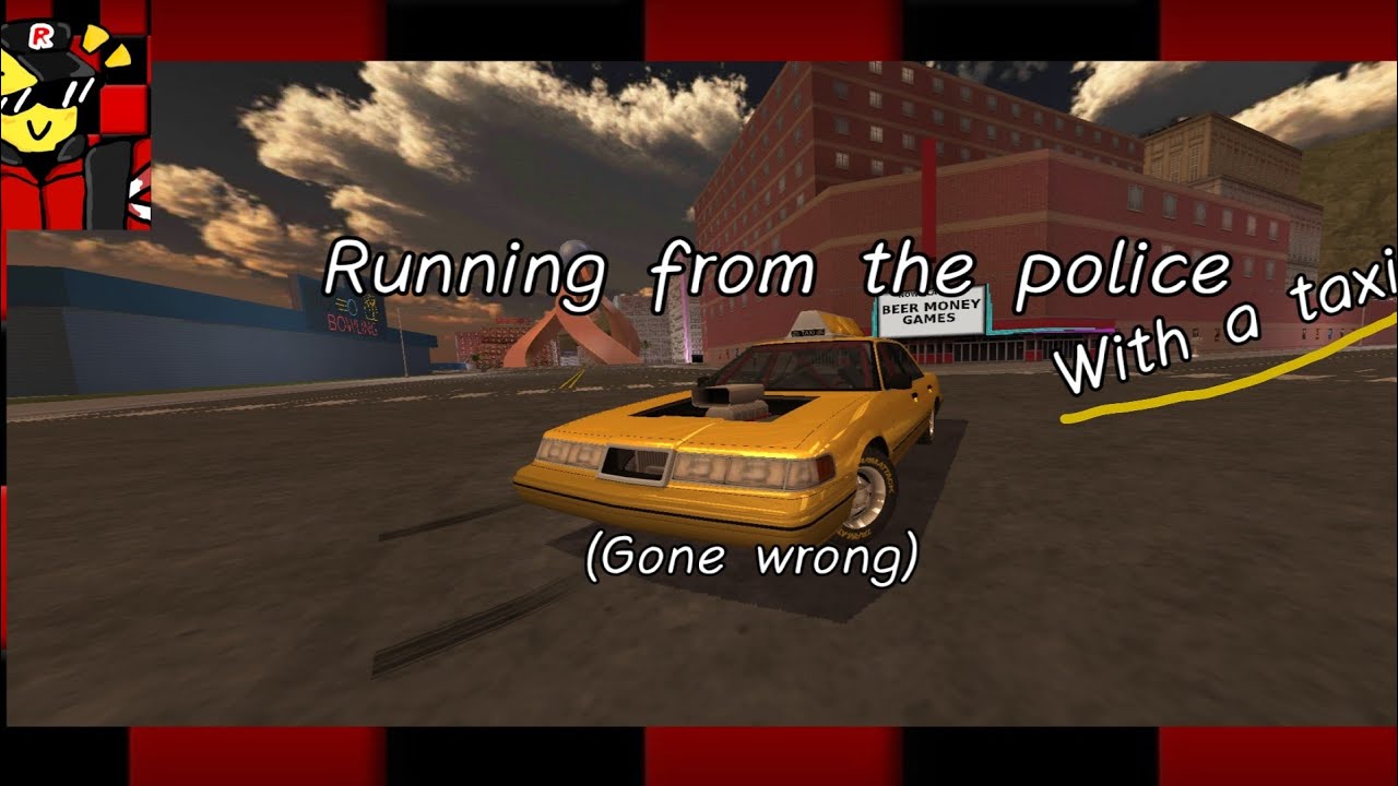Running from the police with a taxi! (gone horribly wrong.) | Demolition derby 3
