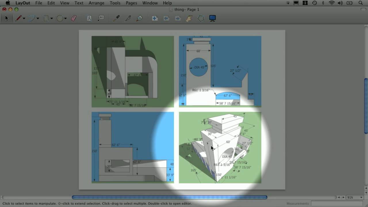 SketchUp Tips and Tricks: Dimensions & Layout