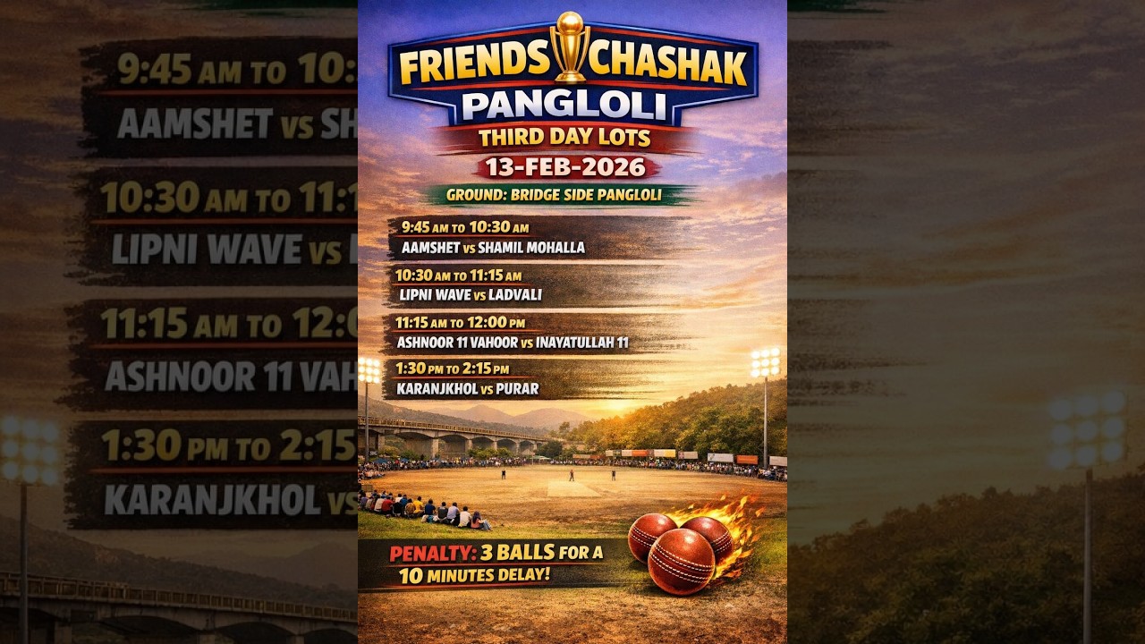 FRIENDS CHASHAK PANGLOLI FIRST DAY 3