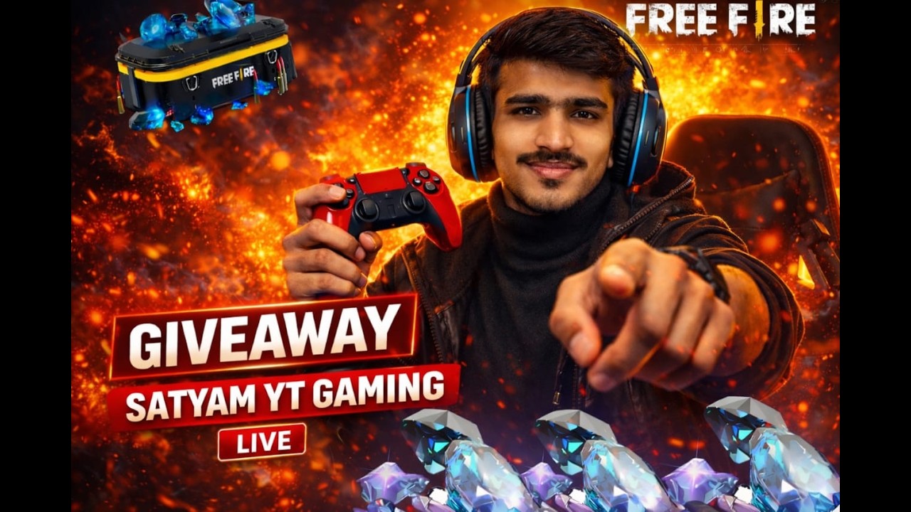 SATYAM YT Live 🔴 Today Big Giveaway Diomand & Giveaway Custom 😍 #freefire #shortslive #Giveaway #ff