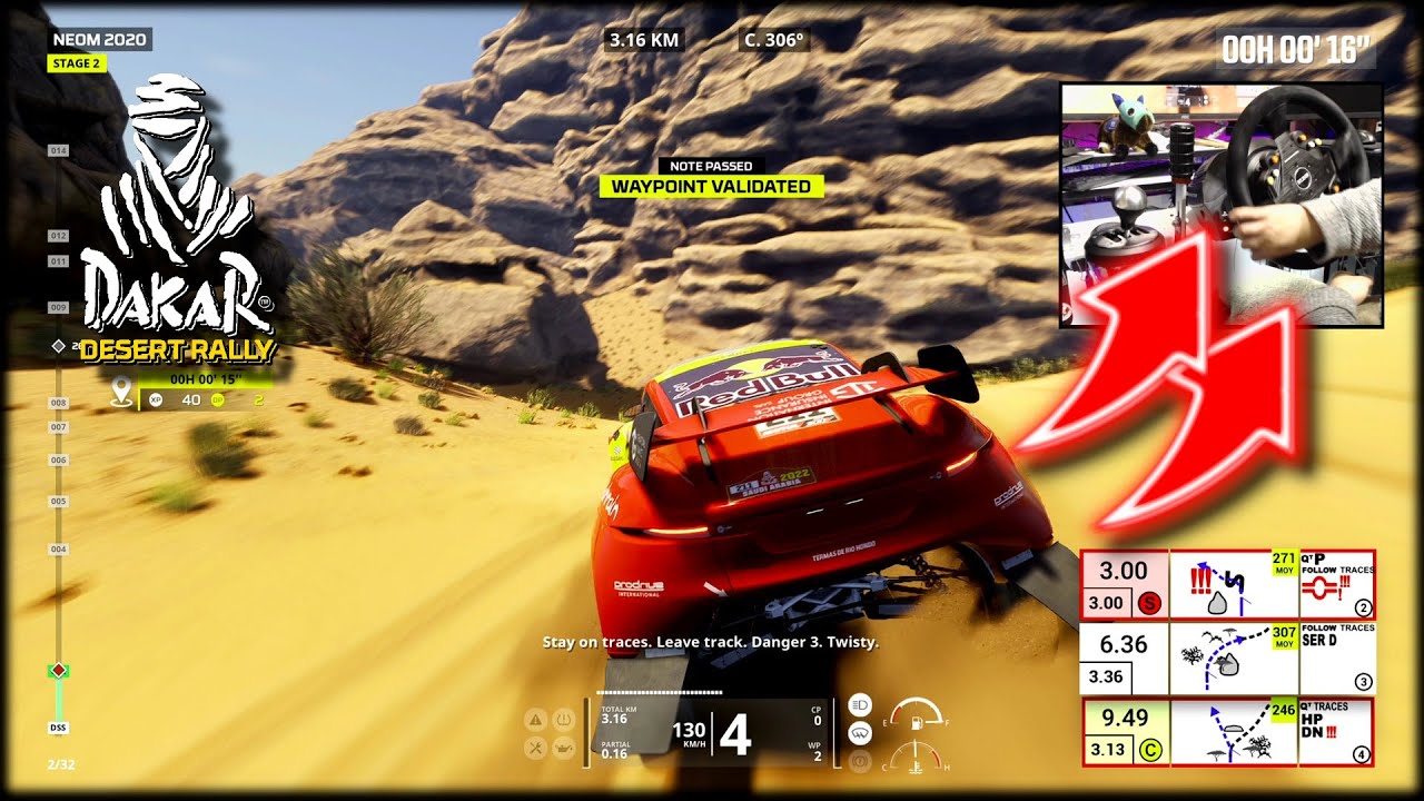 Dakar - Prodrive Hunter T1+ / Thrustmaster T300RS TSS Handbrake Dakar Desert Rally PS5 PC