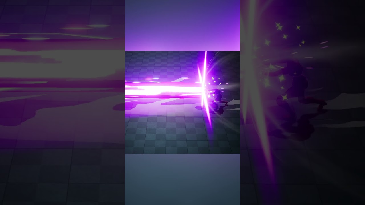 Energy Beam Game VFX // UE 5.4 #gamevfx #blender #games #gaming #stylized #3danimation #unrealengine