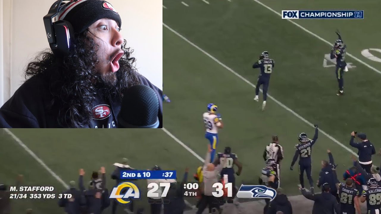 49ers Fan Reacts to Seahawks VS. Rams NFC Championship Game