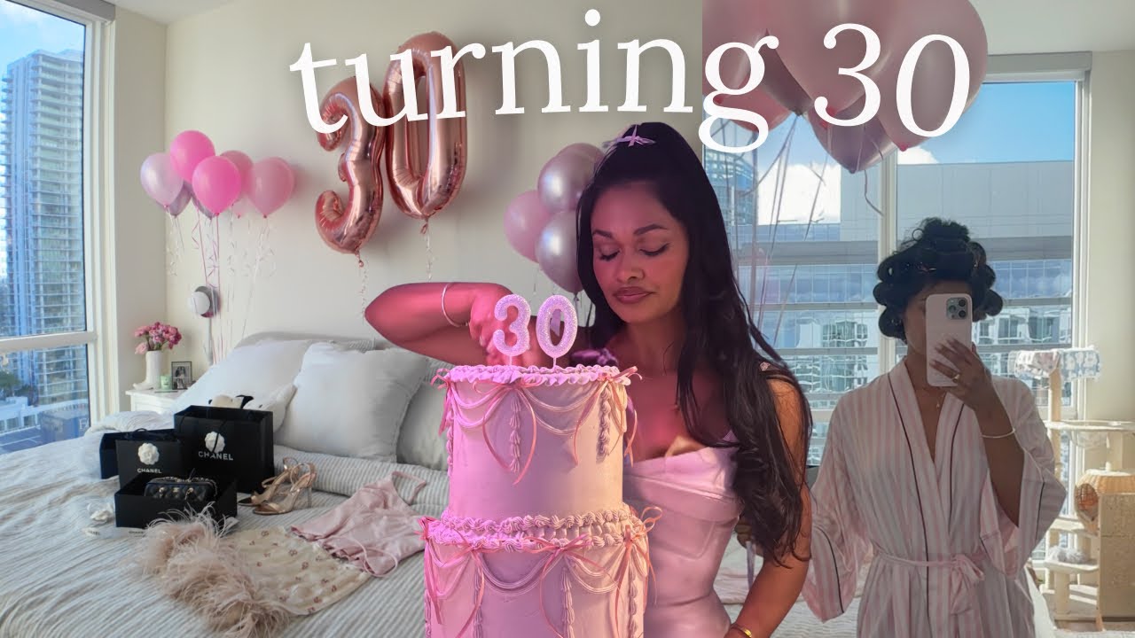 how I spent my 30th birthday♡ pilates, decorating, getting ready & dinner