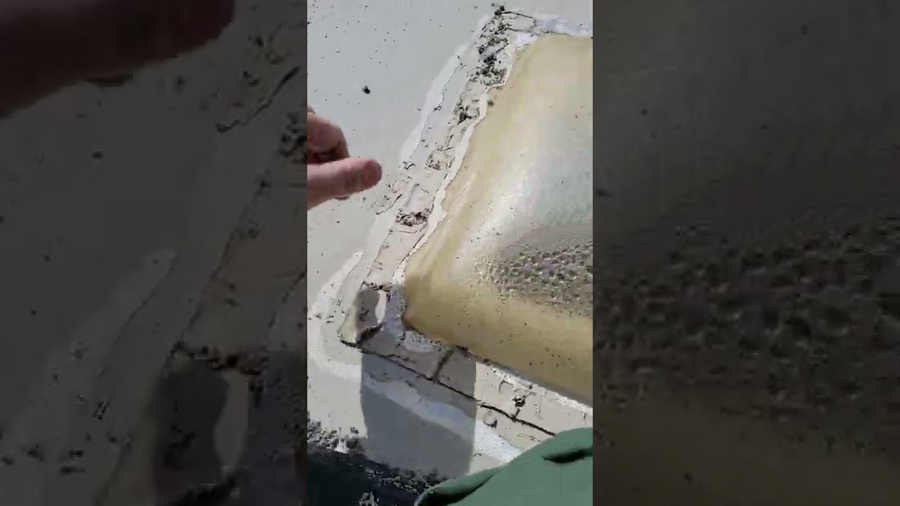 Удаление герметика RV