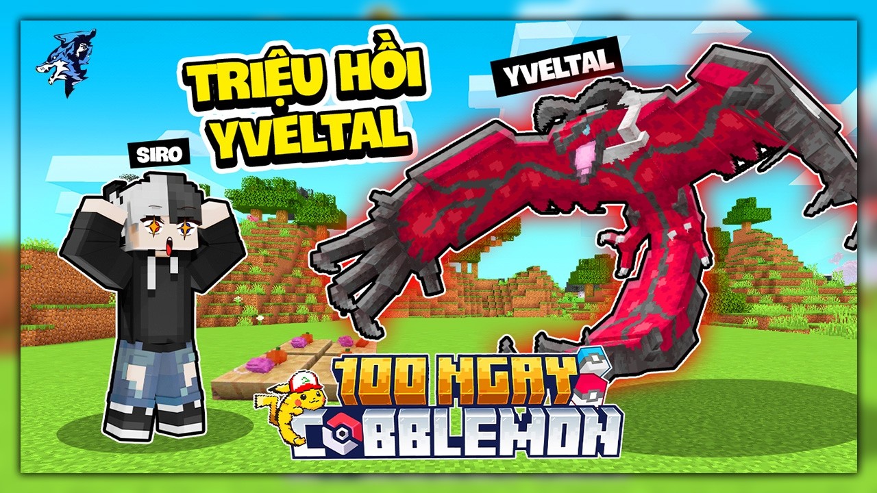 Siro 100 Ngày Cobblemon #5 ! Pokemon Chim Hủy Diệt Yveltal Không Khó Bắt Như Bạn Nghĩ