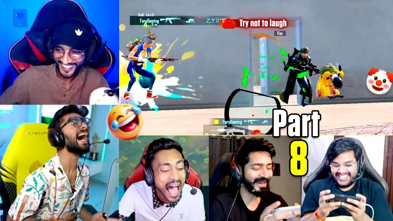 Fails 🤦‍♂️ Try Not To Laugh 😂 BGMI Funny Highlights | Part 8