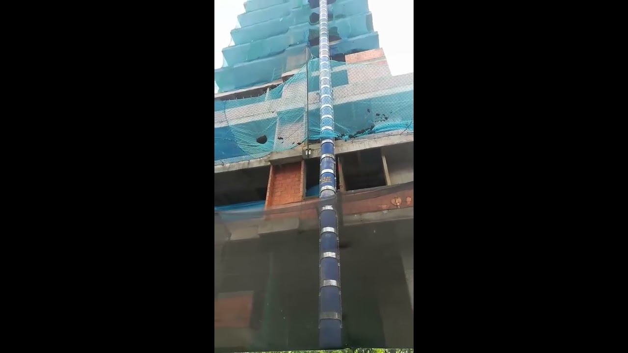 Ducto bajante para escombros, fabricado por Tecnología constructiva