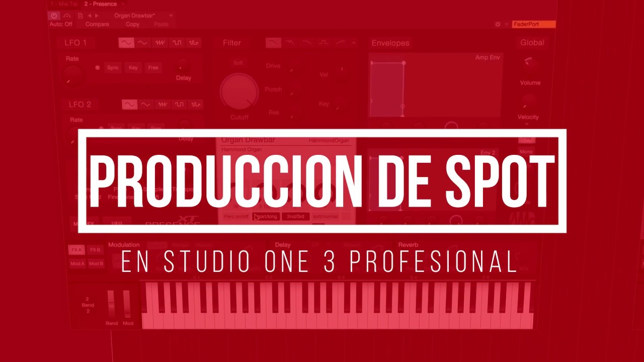 PRODUCION DE SPOT PUBLICITARIO O CU&Ntilde;AS - EN STUDIO ONE 3 PROFESIONAL